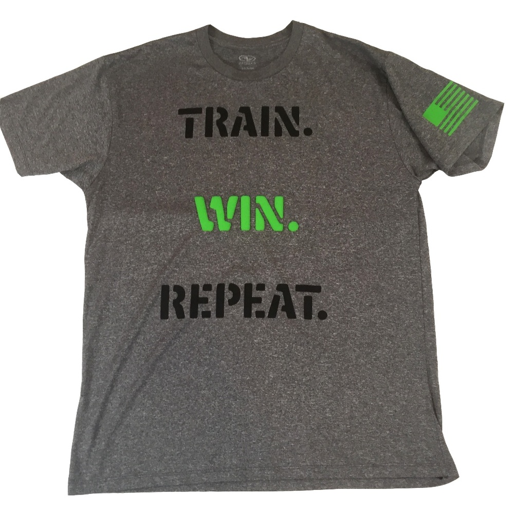 TRAIN WIN REPEAT T-Shirt  Size L